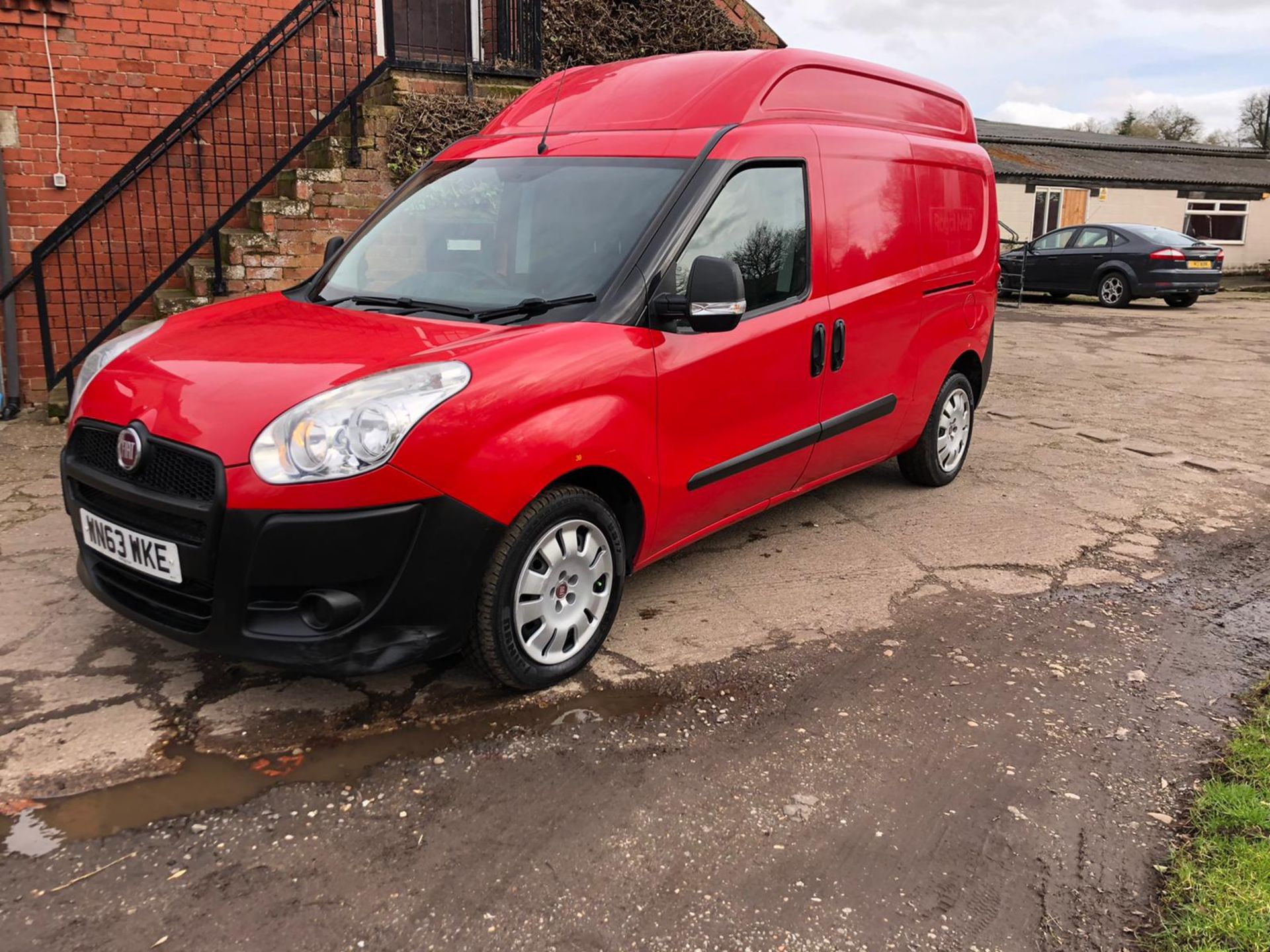 2013/63 REG FIAT DOBLO 16V XL MULTIJET LWB 1.6 DIESEL RED PANEL VAN, SHOWING 0 FORMER KEEPERS - Image 3 of 11