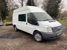 2013/62 REG FORD TRANSIT 100 T350 RWD 2.2 DIESEL WELFARE PANEL VAN, SHOWING 1 FORMER KEEPER *NO VAT*