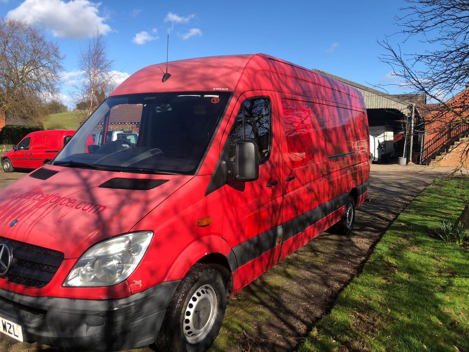 2009/59 REG MERCEDES SPRINTER 311 CDI LWB 2.2 DIESEL RED PANEL VAN, SHOWING 0 FORMER KEEPERS - Image 3 of 13