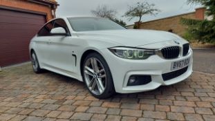 2017/67 REG BMW 420D GRAN COUPE M SPORT 2.0 DIESEL AUTOMATIC WHITE COUPE - no reserve!