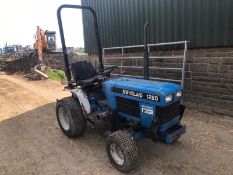 NEW HOLLAND 1220 COMPACT TRACTOR, 3287 HOURS, RUNS, DRIVES, NOISY ENGINE *PLUS VAT*