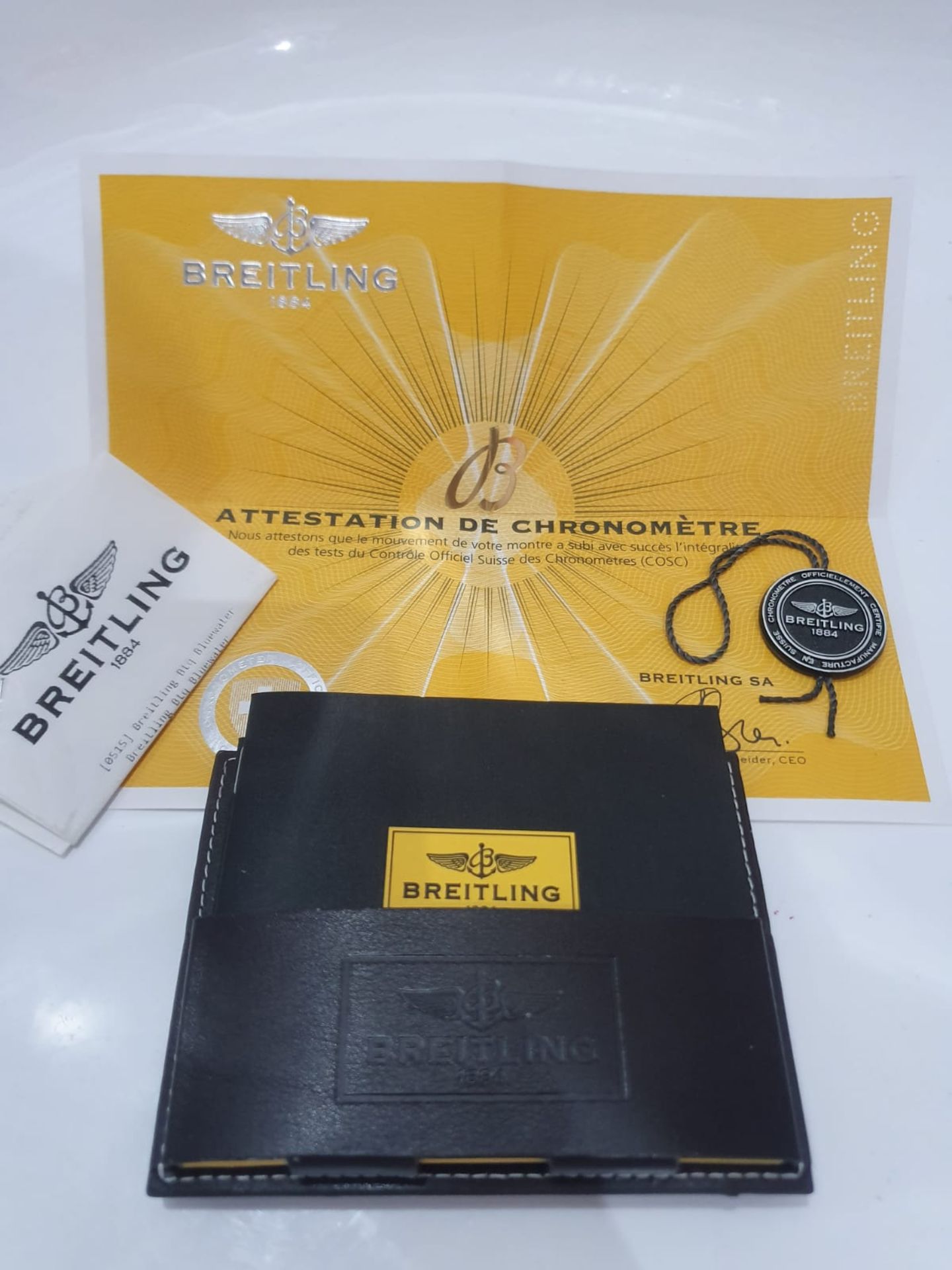 BREITLING SKYRACER 45MM MENS WATCH BOX & PAPERS NO VAT - Image 3 of 9