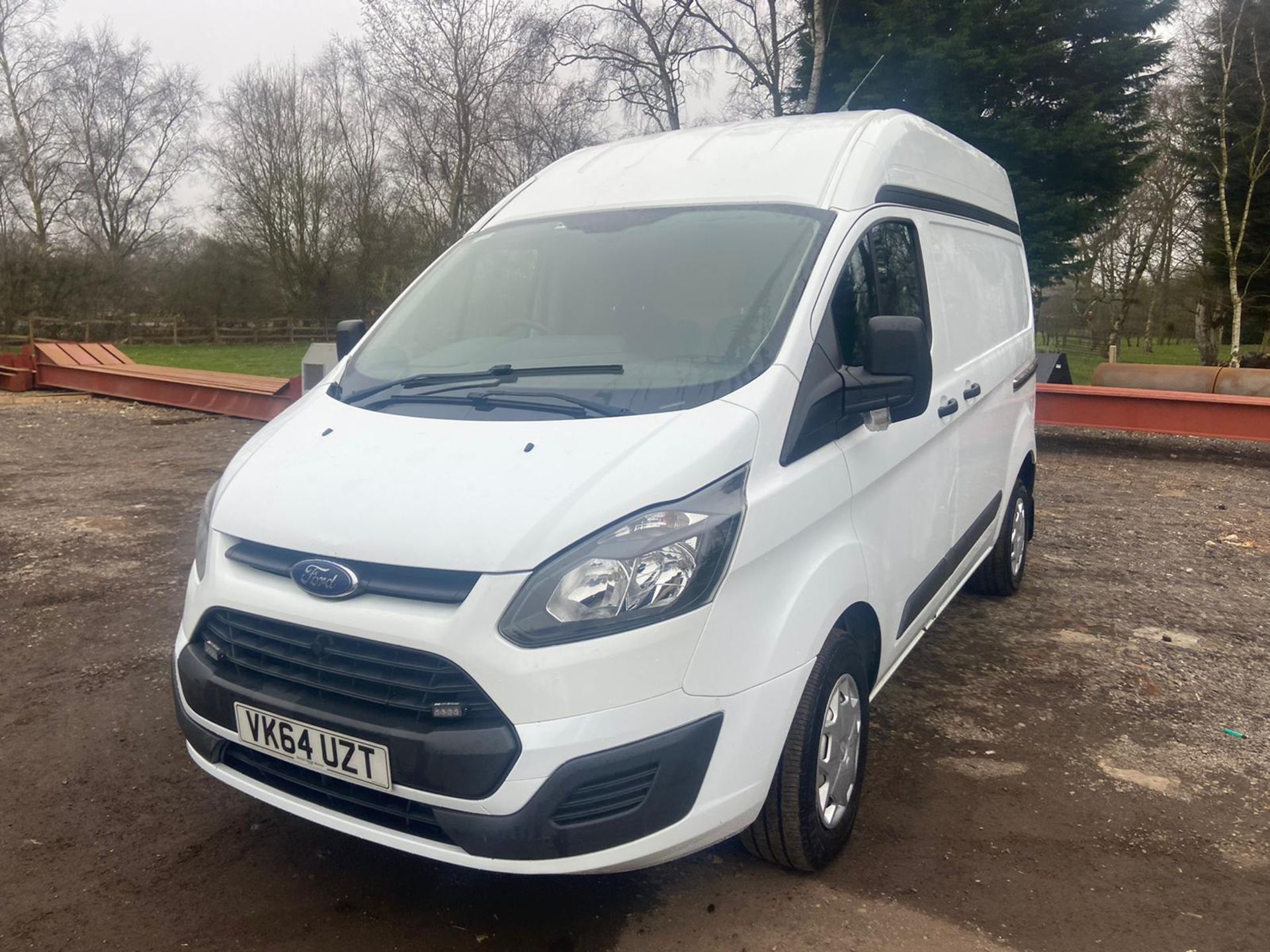 2014/64 REG FORD TRANSIT CUSTOM 290 ECO-TECH 2.2 DIESEL WHITE PANEL VAN, SHOWING 0 FORMER KEEPERS - Image 3 of 10