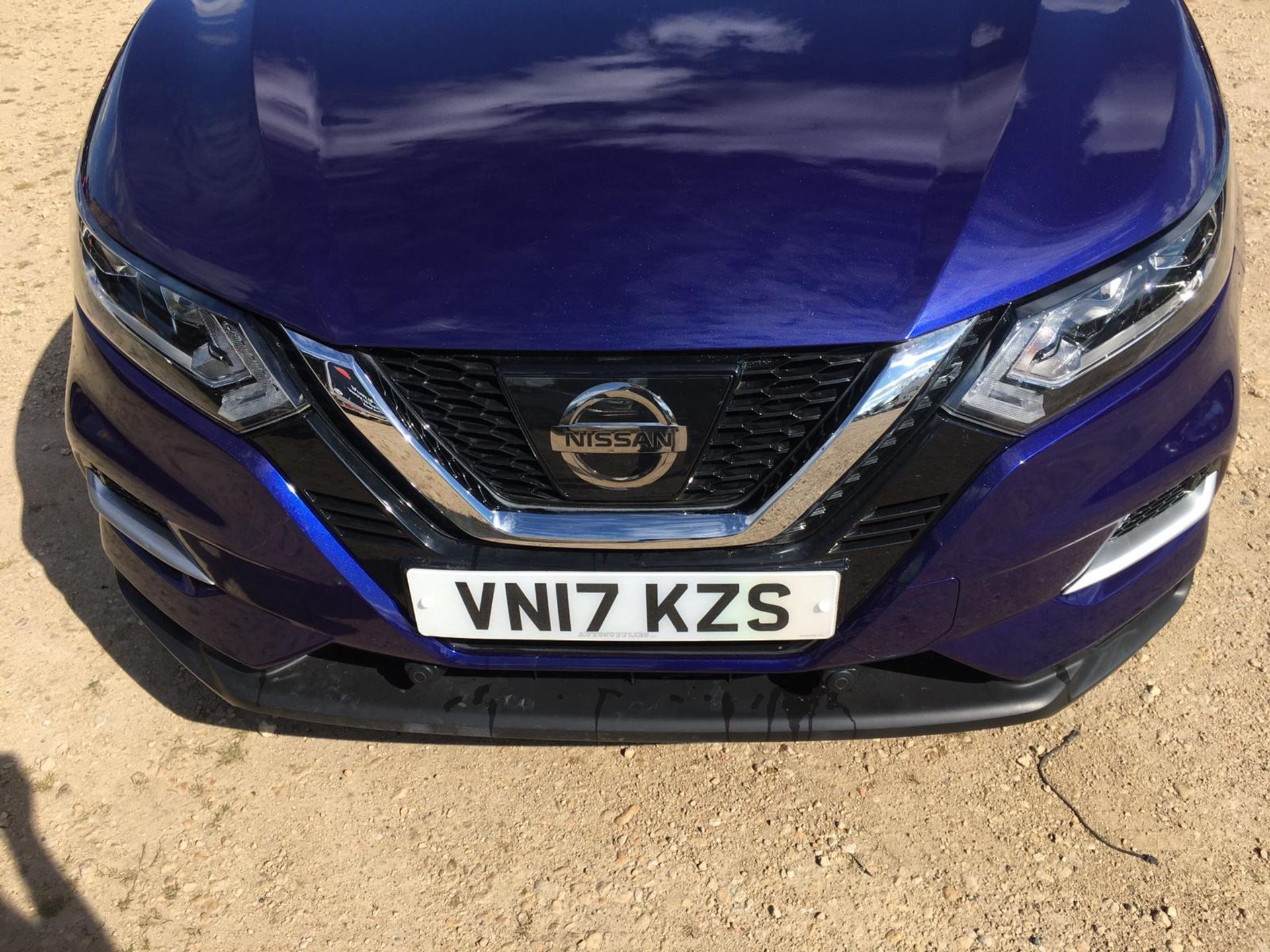 2017/17 REG NISSAN QASHQAI TEKNA DIG-T 1.6 PETROL BLUE 5 DOOR HATCHBACK *NO VAT* - Image 2 of 14