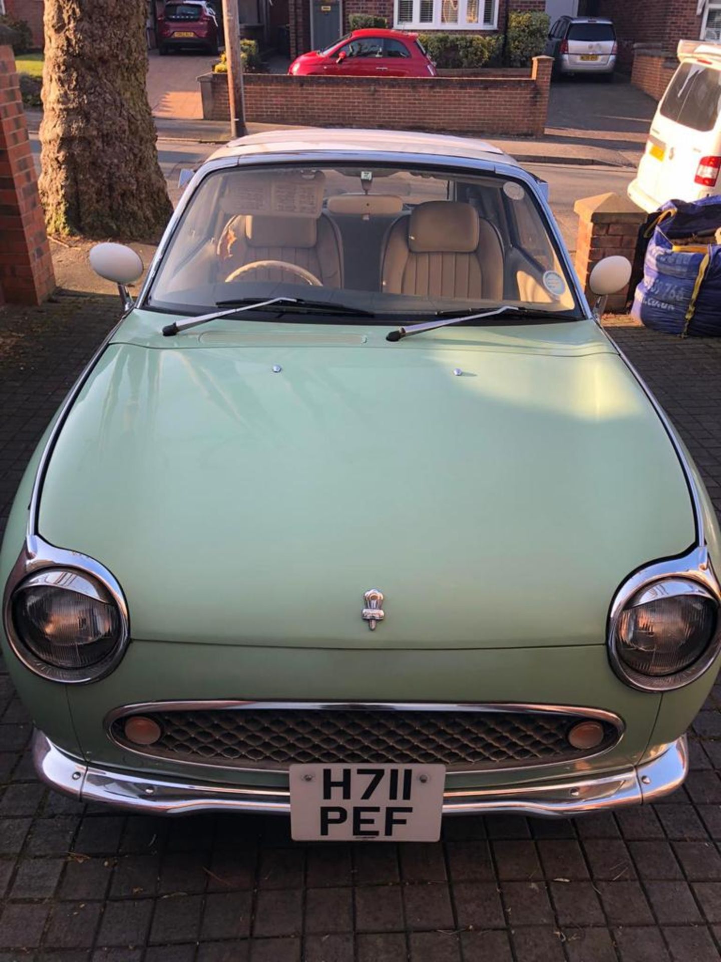 MC - NISSAN FIGARO  CONVERTIBLE- RETRO JAPANESE SPORTS CAR 88K Miles 12m MOT and just serviced - Image 2 of 30