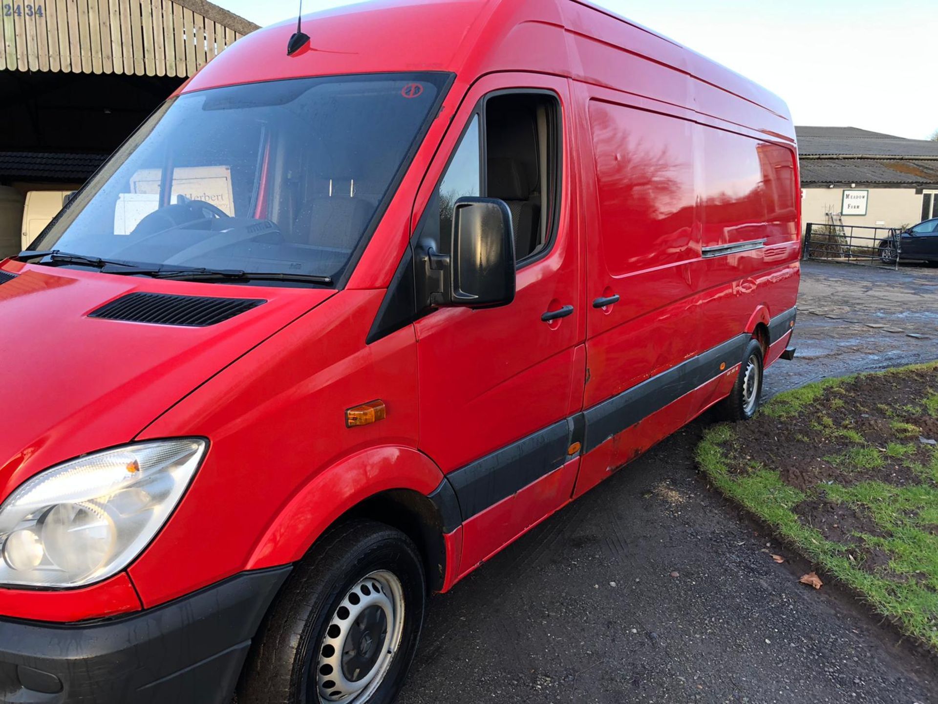 2009/59 REG MERCEDES SPRINTER 311 CDI LWB 2.2 DIESEL RED PANEL VAN, SHOWING 0 FORMER KEEPERS *NO VAT - Image 3 of 12