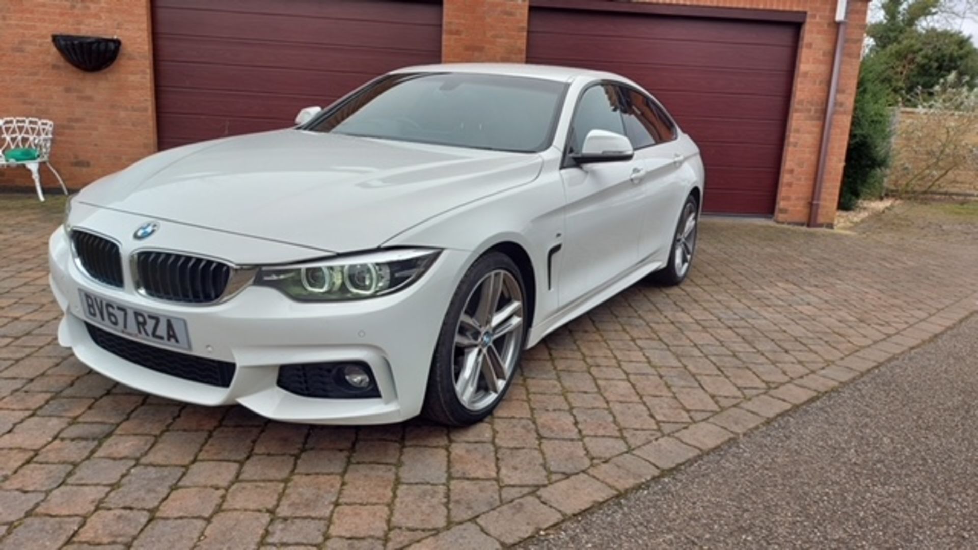 2017/67 REG BMW 420D GRAN COUPE M SPORT 2.0 DIESEL AUTOMATIC WHITE COUPE - no reserve! - Image 3 of 29