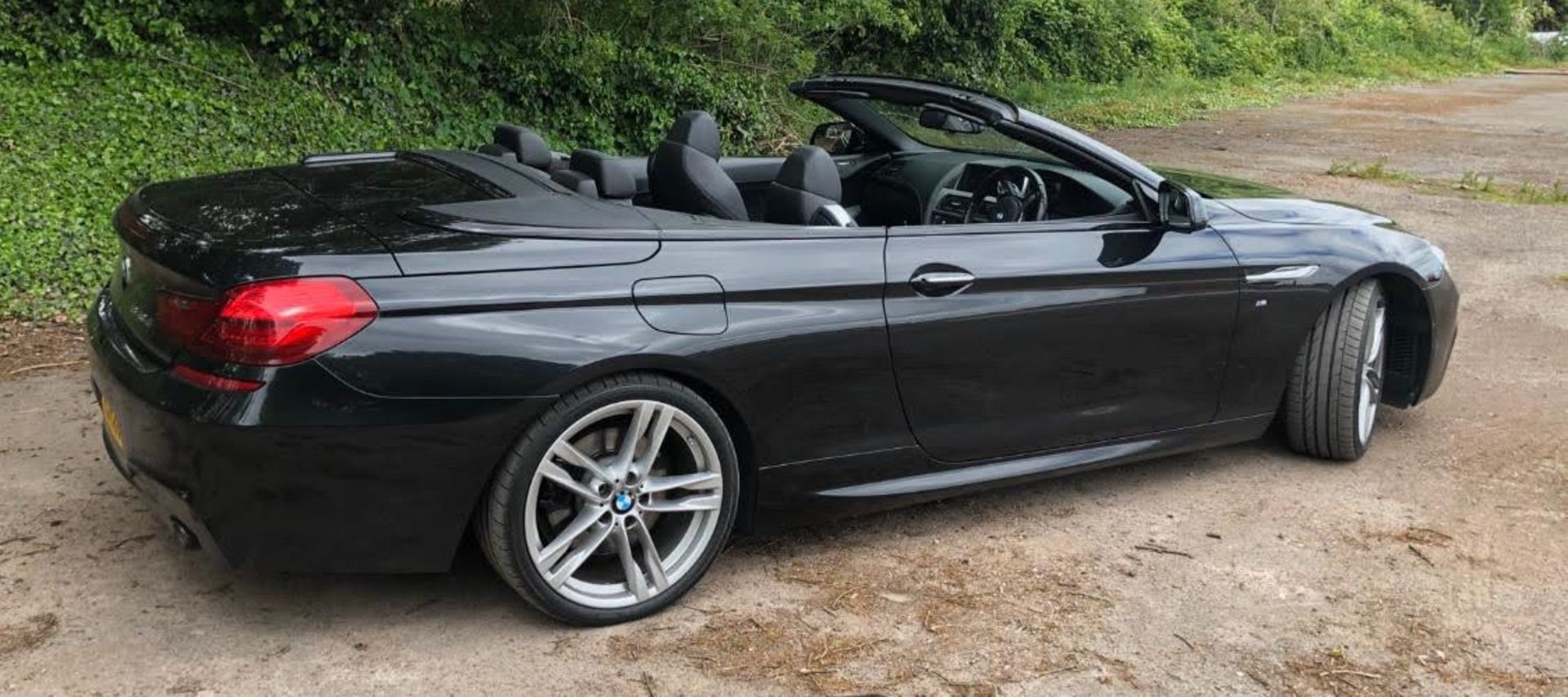 2014/14 REG BMW 640D M SPORT AUTOMATIC 3.0 DIESEL BLACK CONVERTIBLE *NO VAT* - Image 5 of 17