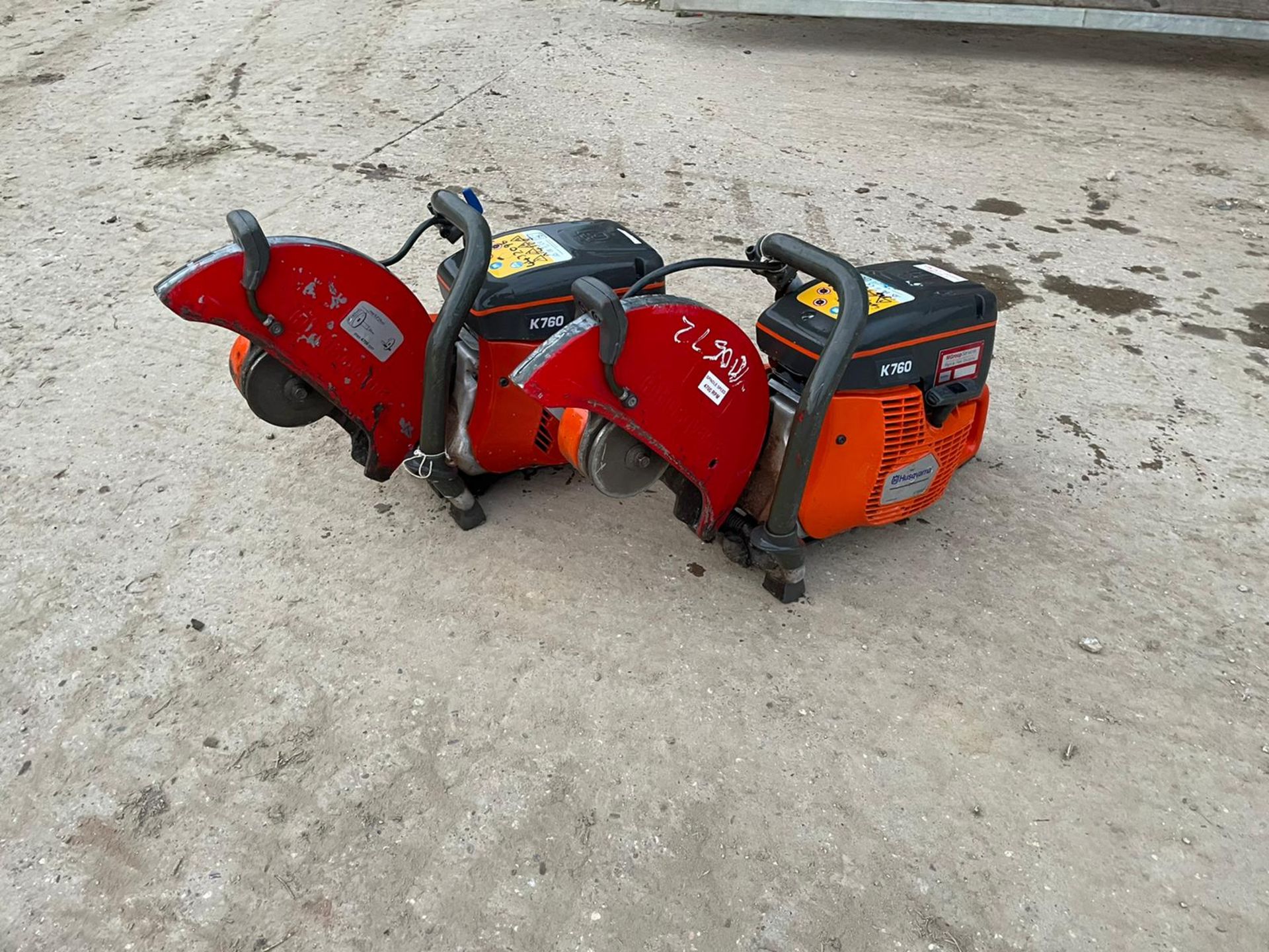 2017 HUSQVARNA K760 DISC CUTTER RUNS AND WORKS, IN USED BUT GOOD CONDITION *NO VAT* - Image 4 of 4
