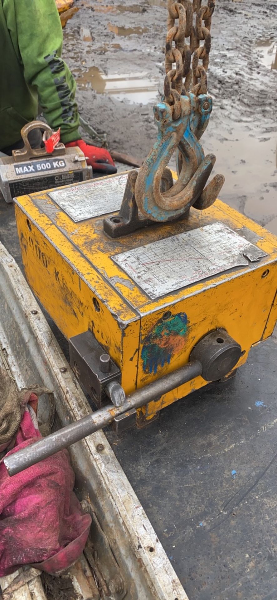 1 TON LIFTING MAGNET, WORKING CONDITION *PLUS VAT*