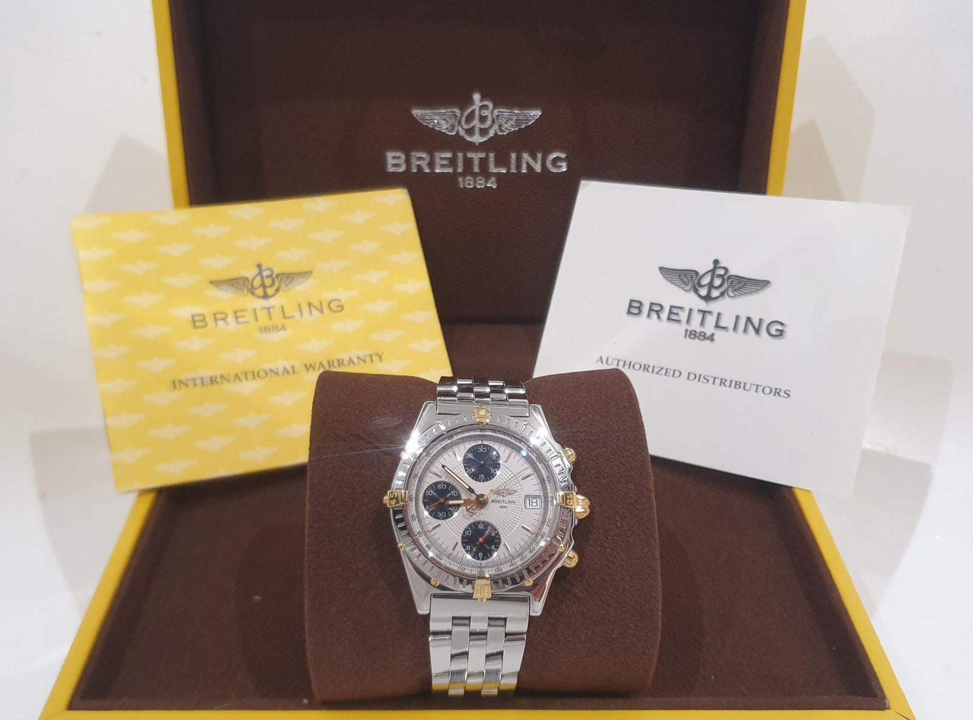 BREITLING CHRONOMAT STEEL & GOLD BI-METAL 40mm MENS WATCH NO VAT