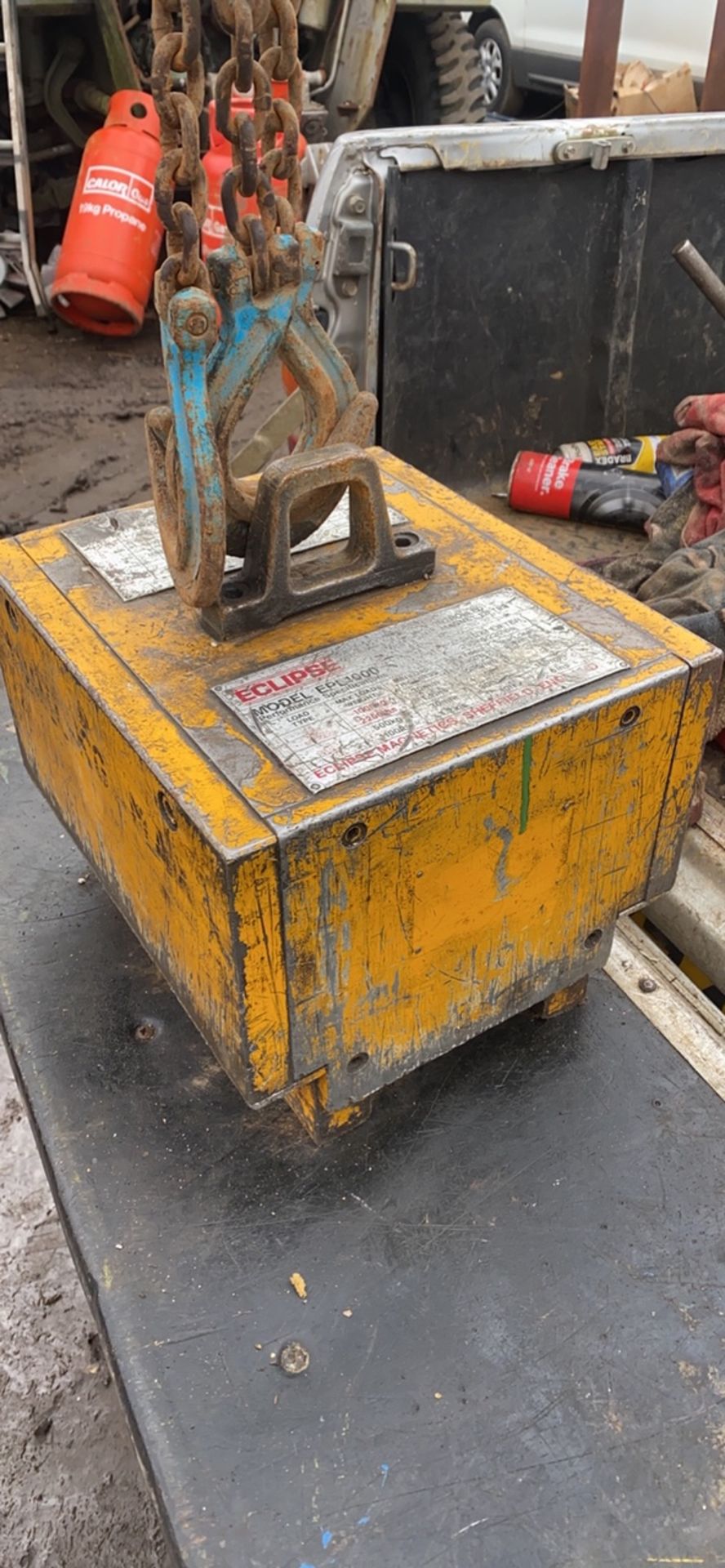 1 TON LIFTING MAGNET, WORKING CONDITION *PLUS VAT* - Image 2 of 2