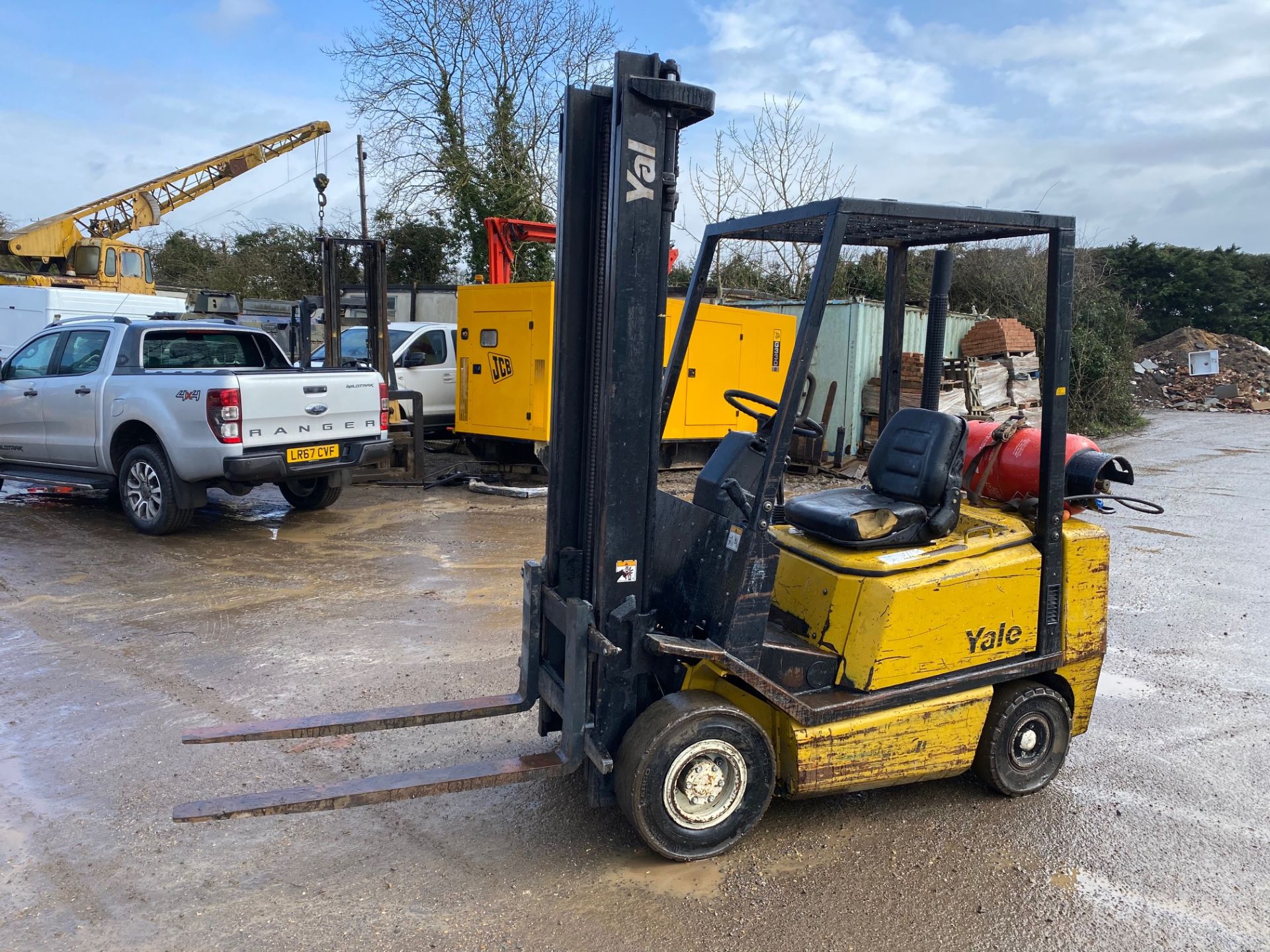 1997 YALE 2 TON FORKLIFT, 3600 HOURS, 1 OWNER FROM NEW, NEW IGNITION SWITCH AND BATTERY *PLUS VAT* - Image 2 of 4