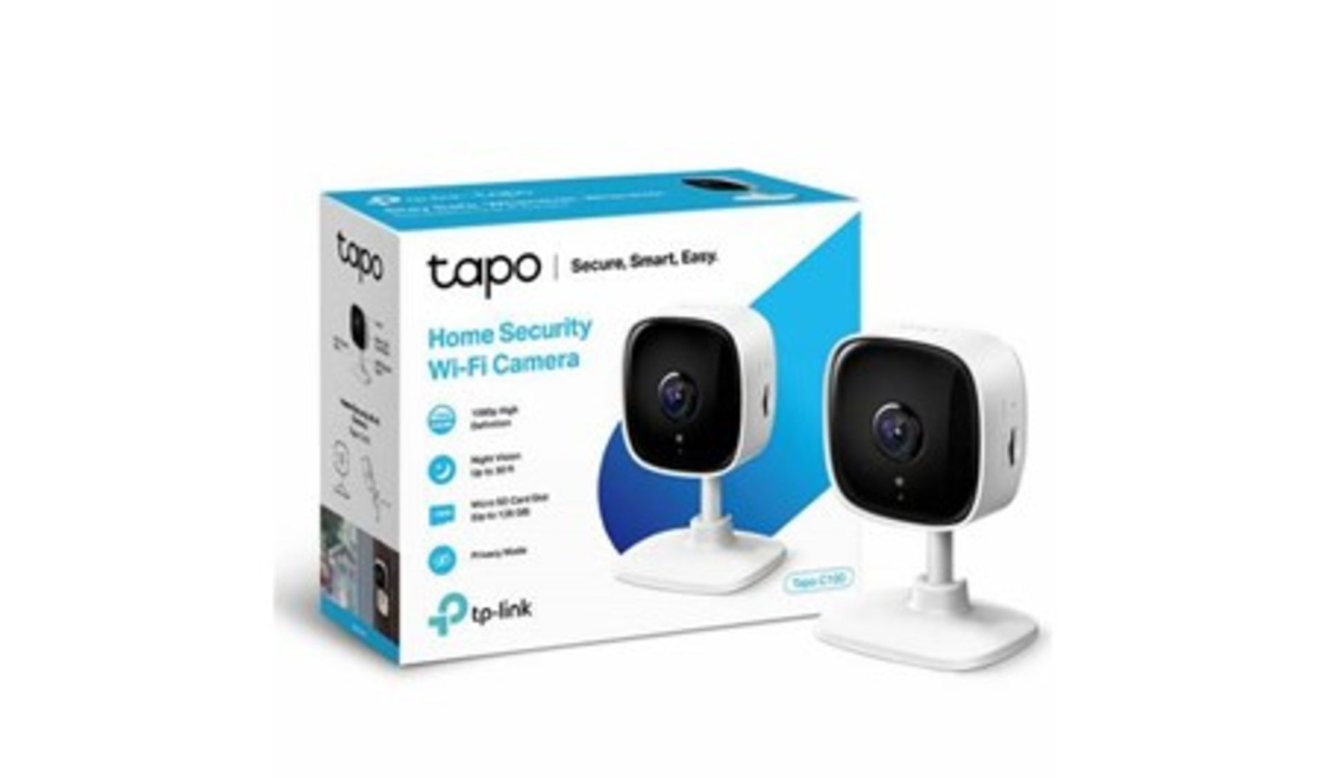 BRAND NEW AND UNUSED SMART 1080P WI-FI INDOOR CAMERA TP-LINK TAPO C100 *NO VAT*