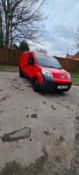 2010/10 REG PEUGEOT BIPPER S HDI 1.4 DIESEL RED PANEL VAN, SHOWING 0 FORMER KEEPERS *NO VAT*