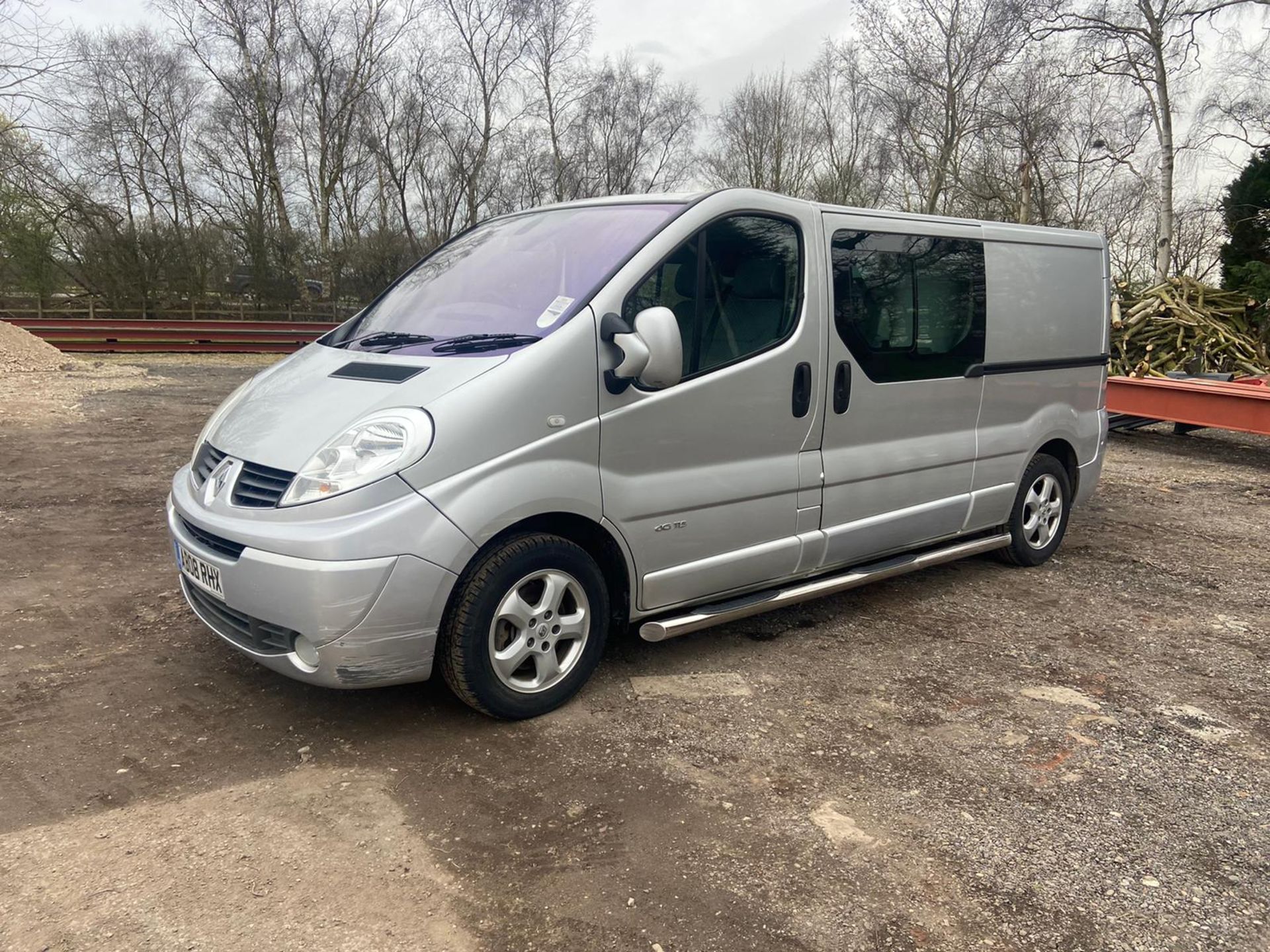 2008/08 REG RENAULT TRAFIC LL29+ DCI 115 2.0 DIESEL SILVER PANEL VAN, SHOWING 2 FORMER KEEPERS - Image 3 of 12