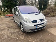 2008/08 REG RENAULT TRAFIC LL29+ DCI 115 2.0 DIESEL SILVER PANEL VAN, SHOWING 2 FORMER KEEPERS