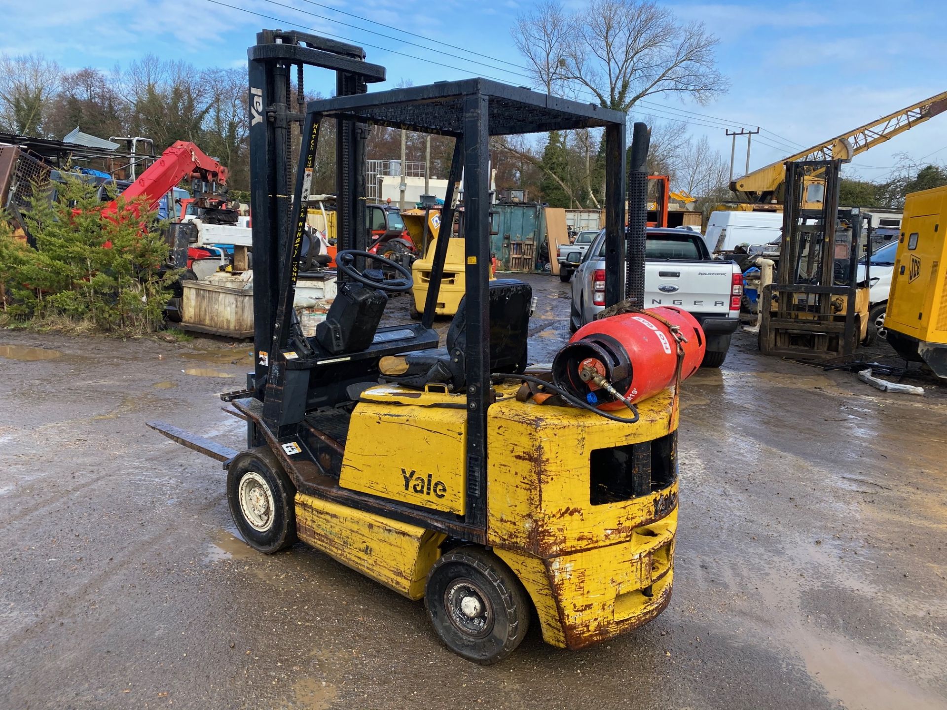 1997 YALE 2 TON FORKLIFT, 3600 HOURS, 1 OWNER FROM NEW, NEW IGNITION SWITCH AND BATTERY *PLUS VAT* - Image 3 of 4