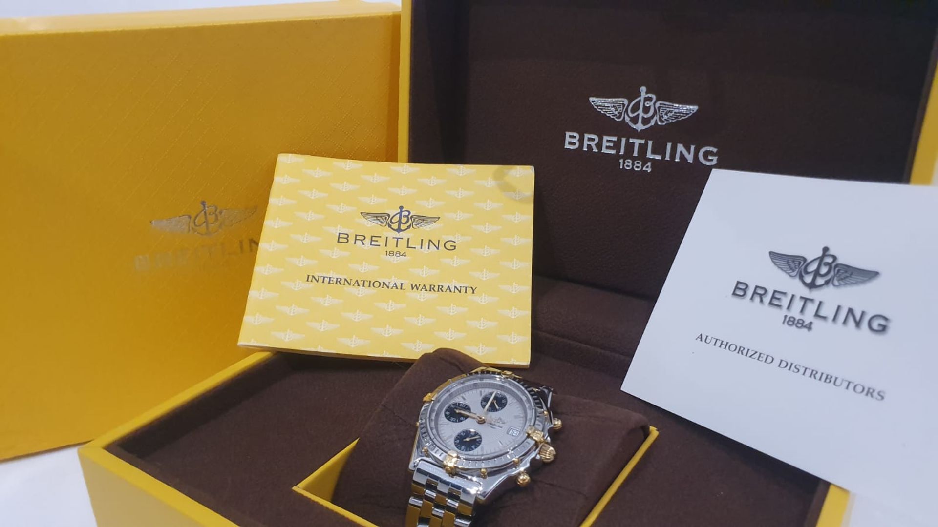 BREITLING CHRONOMAT STEEL & GOLD BI-METAL 40mm MENS WATCH NO VAT - Image 11 of 11