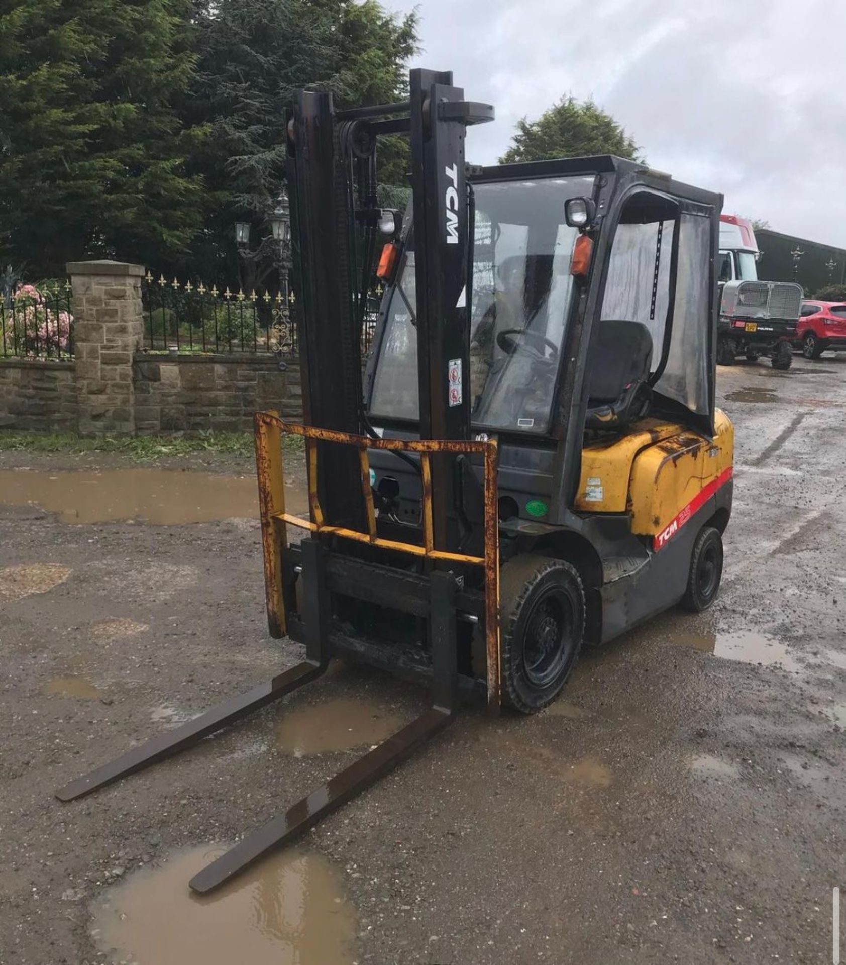 2007 TCM 25 FORKLIFT, RUNS, DRIVES AND LIFTS, 2.5 TON, SIDE SHIFT, LOW 7700 HOURS *PLUS VAT* - Image 3 of 5