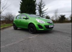 2011/61 REG VAUXHALL CORSA S 1.2 PETROL GREEN 5 DOOR HATCHBACK, SHOWING 4 FORMER KEEPERS *NO VAT*