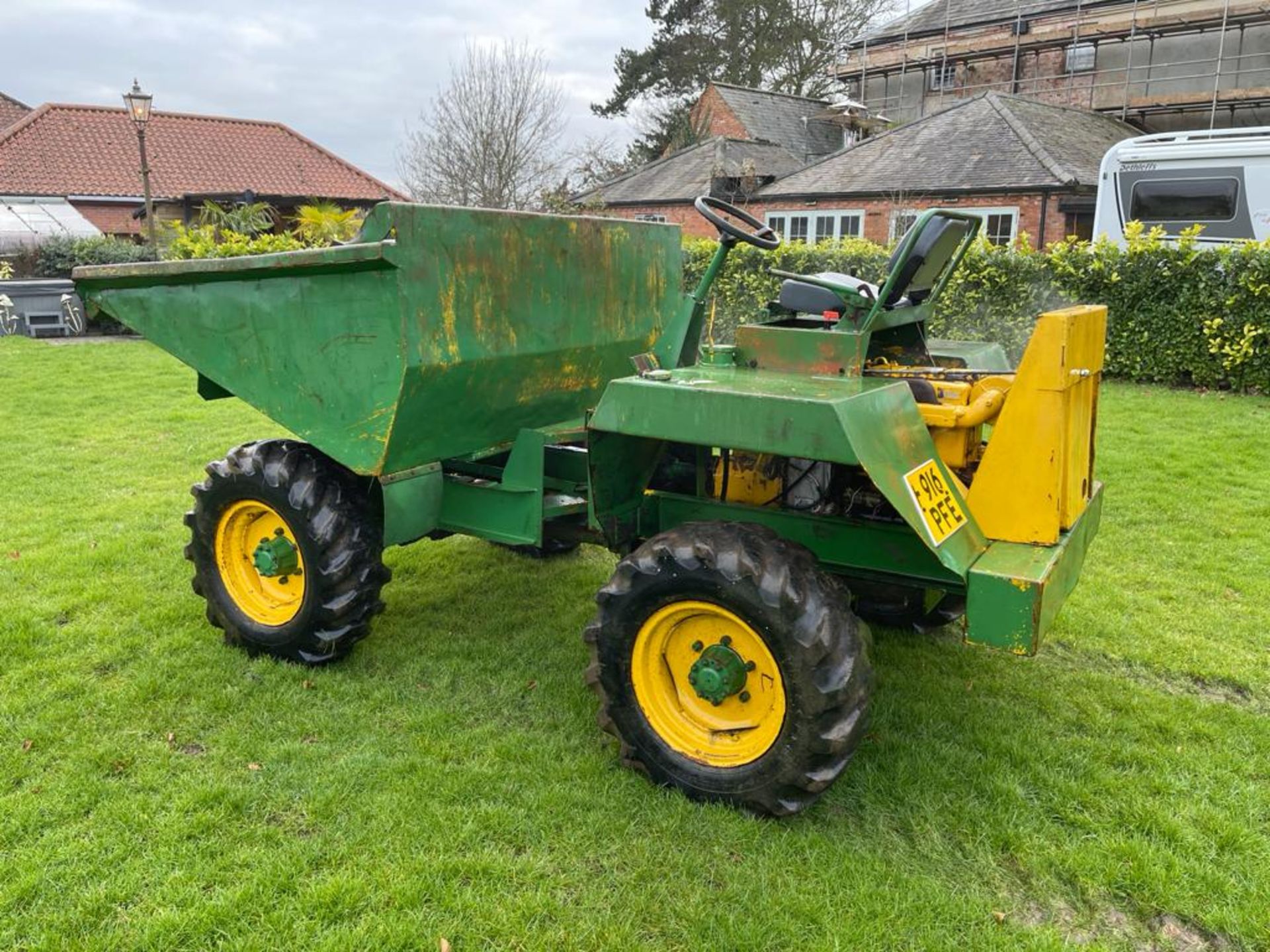 1989 BENFORD /THWAITES GREEN 3 TONNE 4X4 DUMPER *PLUS VAT* - Image 4 of 9