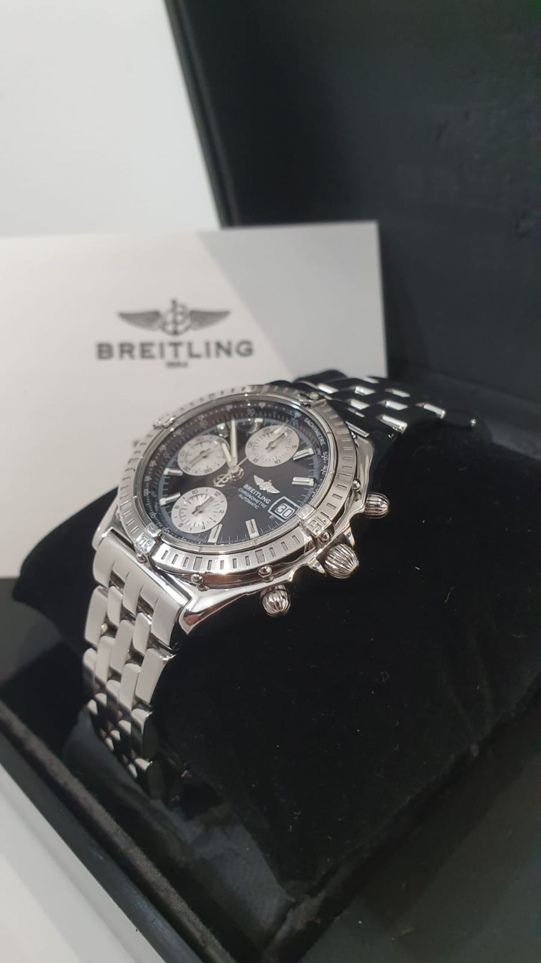 BREITLING CHRONOMAT 40mm MENS WATCH BOX MINT CONDITION NO VAT - Image 9 of 14