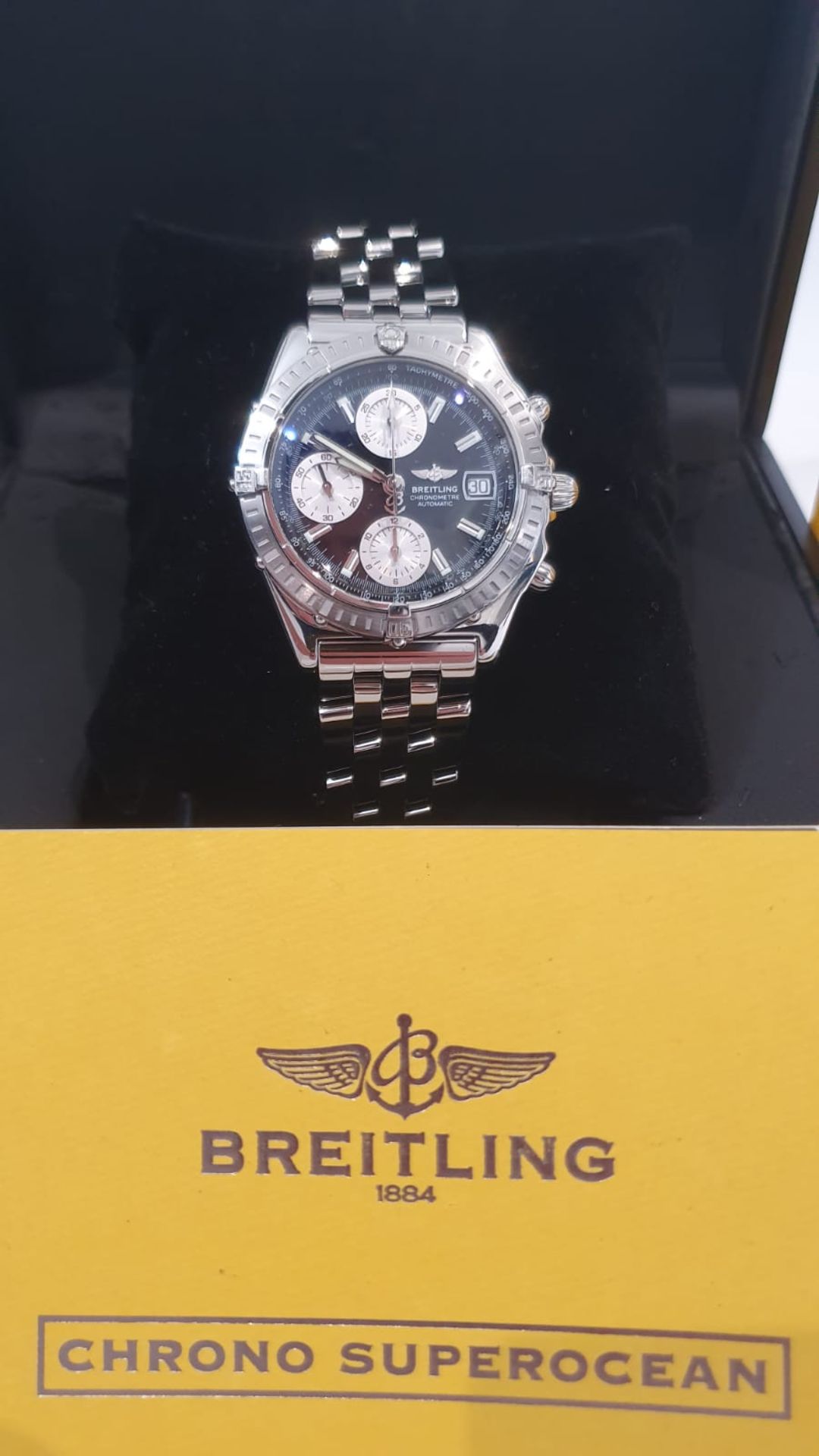 BREITLING CHRONOMAT 40mm MENS WATCH BOX MINT CONDITION NO VAT - Image 2 of 14