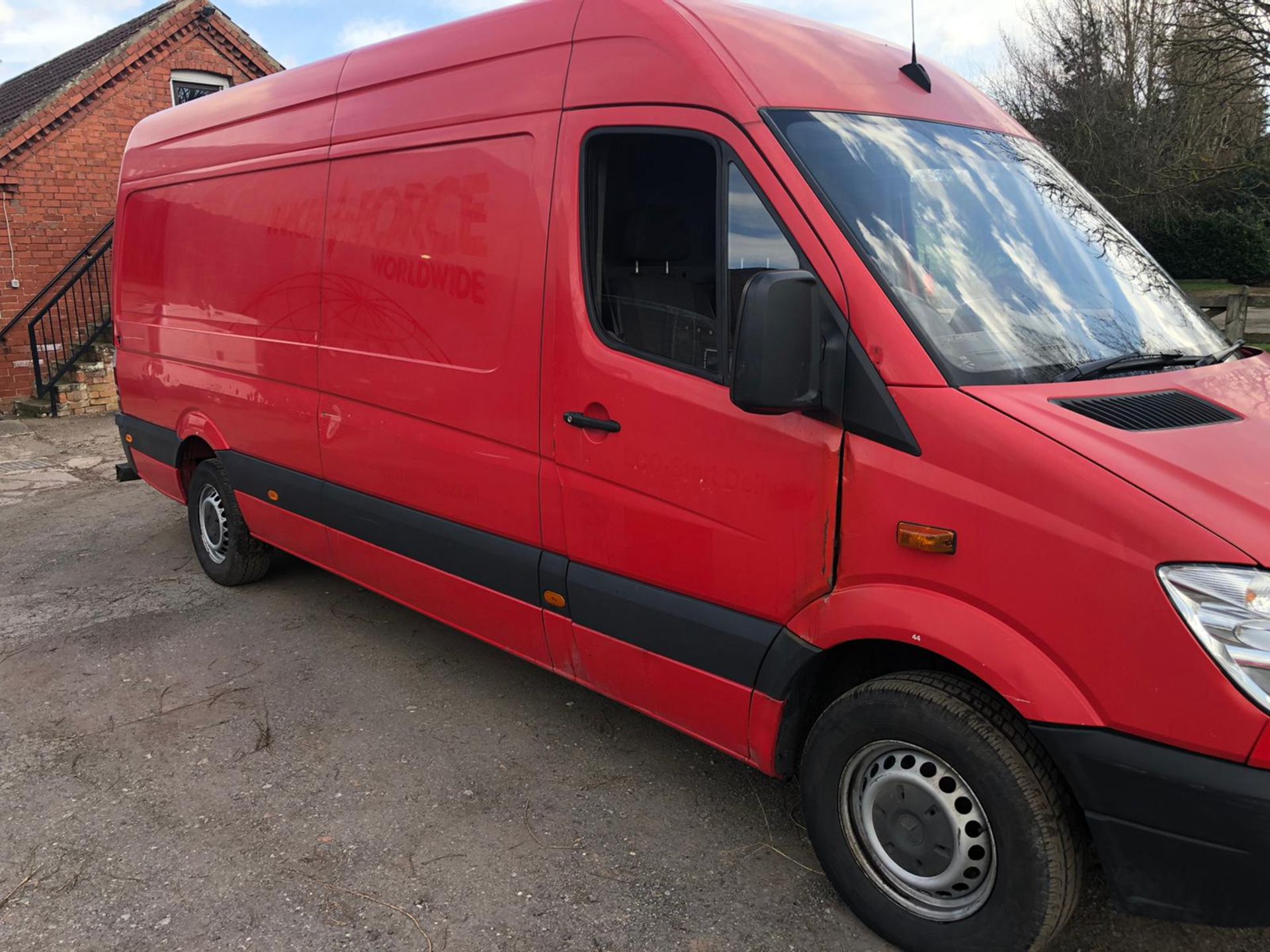 2010/59 REG MERCEDES SPRINTER 311 CDI LWB 2.2 DIESEL RED PANEL VAN, SHOWING 0 FORMER KEEPERS *NO VAT