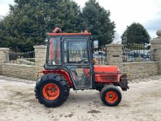 KUBOTA B2150 COMPACT TRACTOR, RUNS AND DRIVES, FULLY GLASS CAB, 23 HP, 4WD, FRONT WEIGHTS *PLUS VAT*