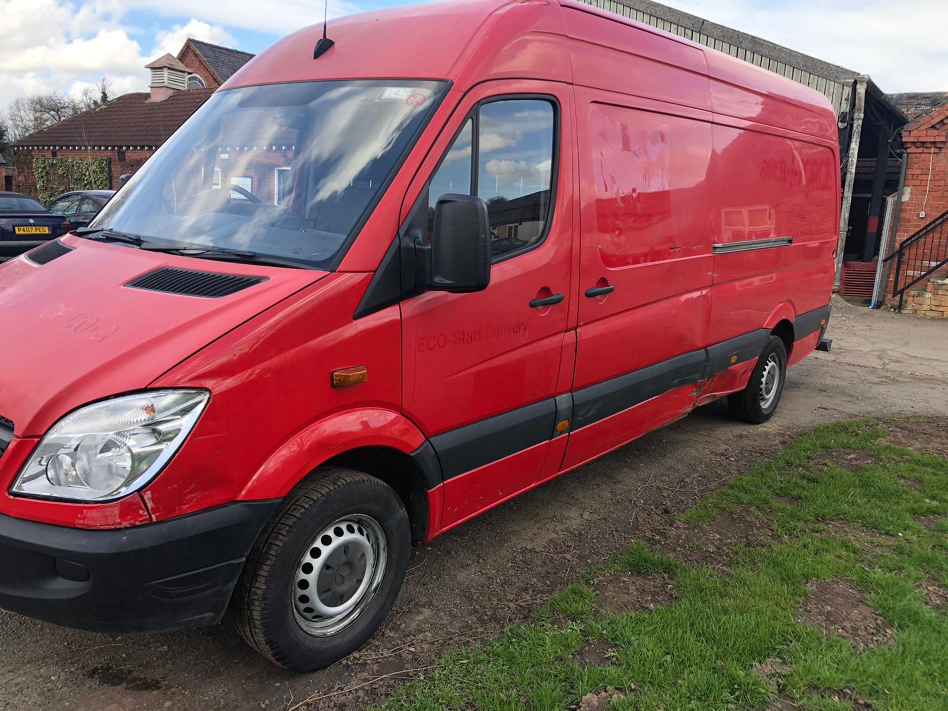 2010/59 REG MERCEDES SPRINTER 311 CDI LWB 2.2 DIESEL RED PANEL VAN, SHOWING 0 FORMER KEEPERS *NO VAT - Image 3 of 13