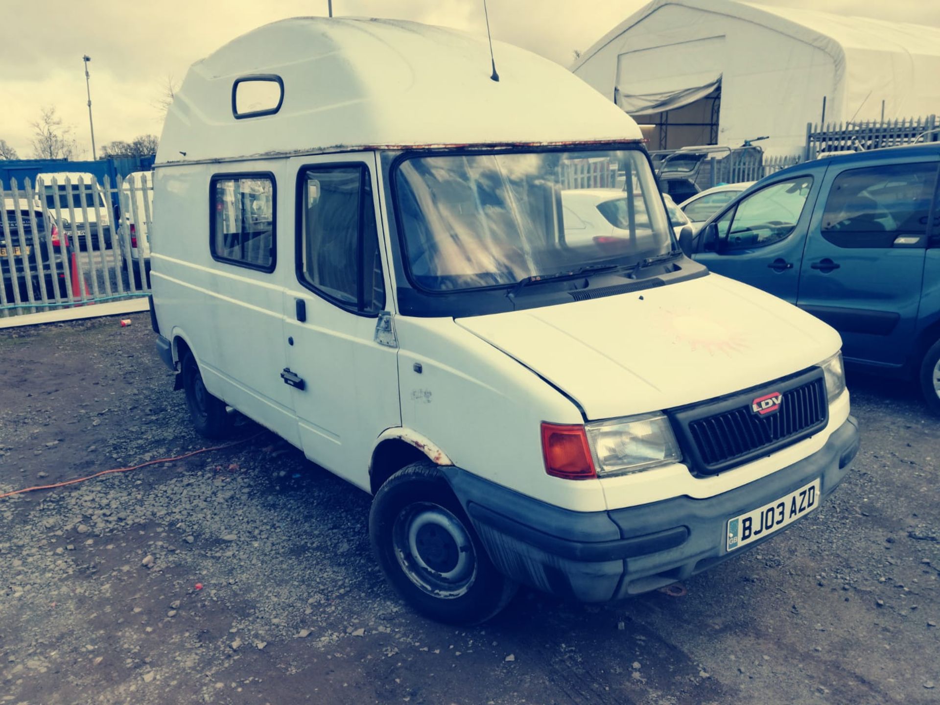 2003/03 REG LDV 200 PILOT DIESEL 1.9 DIESEL WHITE MOTOR HOME / CARAVAN, SHOWING 4 FORMER KEEPERS