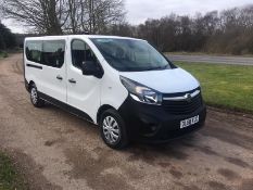 2018/68 REG VAUXHALL VIVARO COMBI CDTI S/S MPV 9 SEATER 1.6 DIESEL, SHOWING 0 FORMER KEEPERS *NO VAT