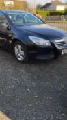 2010/10 REG VAUXHALL INSIGNIA EXCLUSIVE 130 CDTI 2.0 DIESEL BLACK ESTATE, SHOWING 3 FORMER KEEPERS