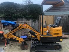 2019 RHINOCEROS XN08 RUBBER TRACKED CRAWLER / MINI DIGGER EXCAVATOR, RUNS AND WORKS *PLUS VAT*