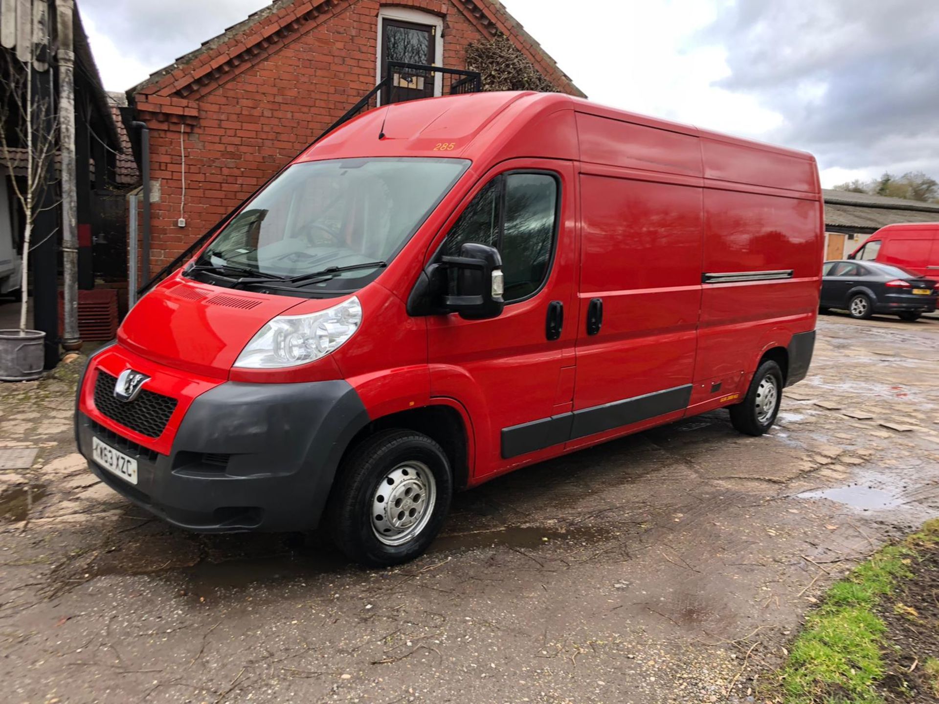 2014/63 REG PEUGEOT BOXER 333 L3H2 HDI 2.2 DIESEL RED PANEL VAN, SHOWING 0 FORMER KEEPERS *PLUS VAT* - Image 3 of 12