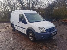 2013/62 REG FORD TRANSIT CONNECT 90 T230 1.8 DIESEL WHITE PANEL VAN, SHOWING 2 FORMER KEEPERS