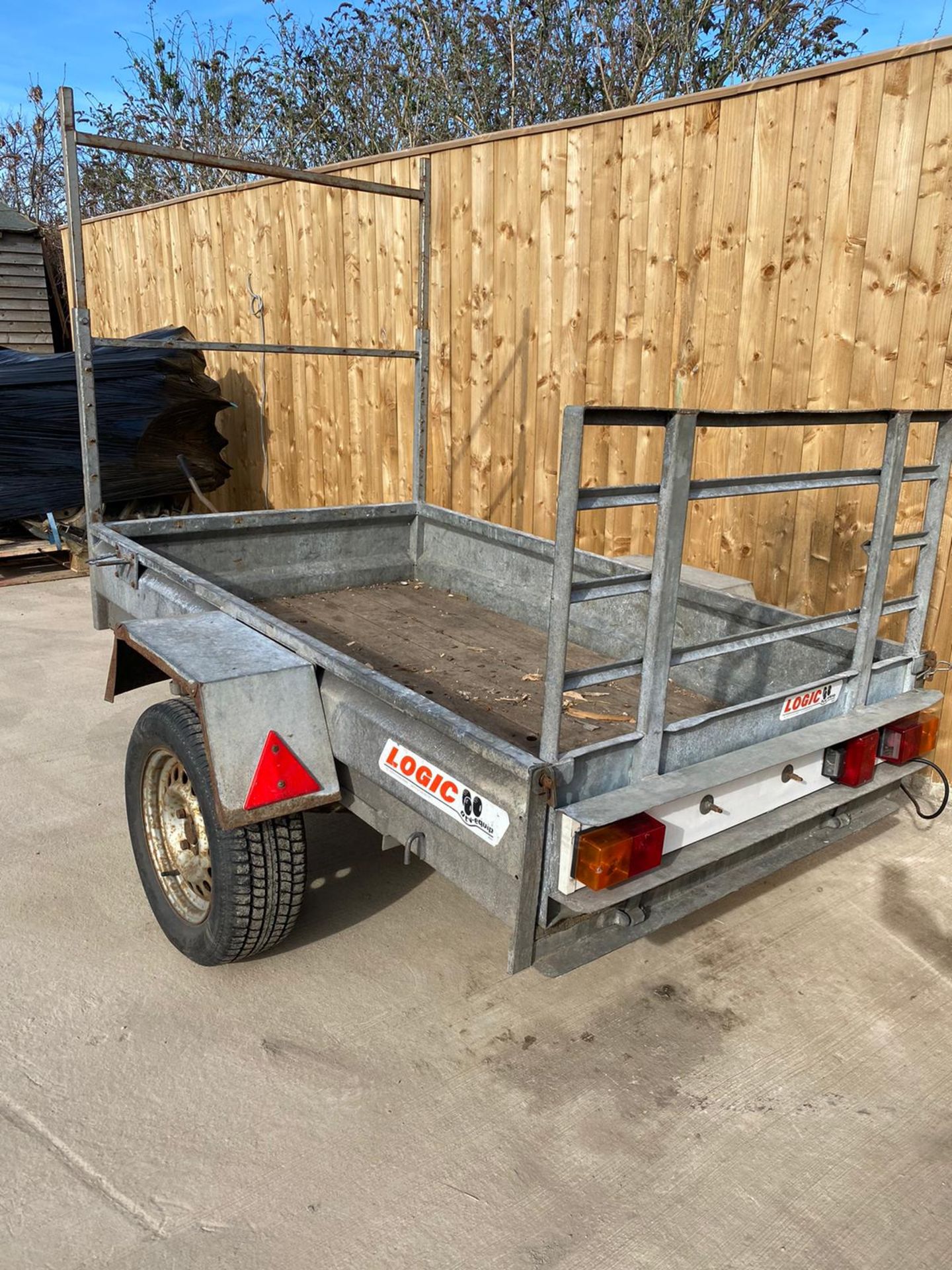 LOGIC QUAD TRAILER, DIRECT EX COUNCIL, ROAD LEGAL, TOWS VERY WELL LIGHTS & BRAKES WORKING *PLUS VAT* - Image 2 of 6