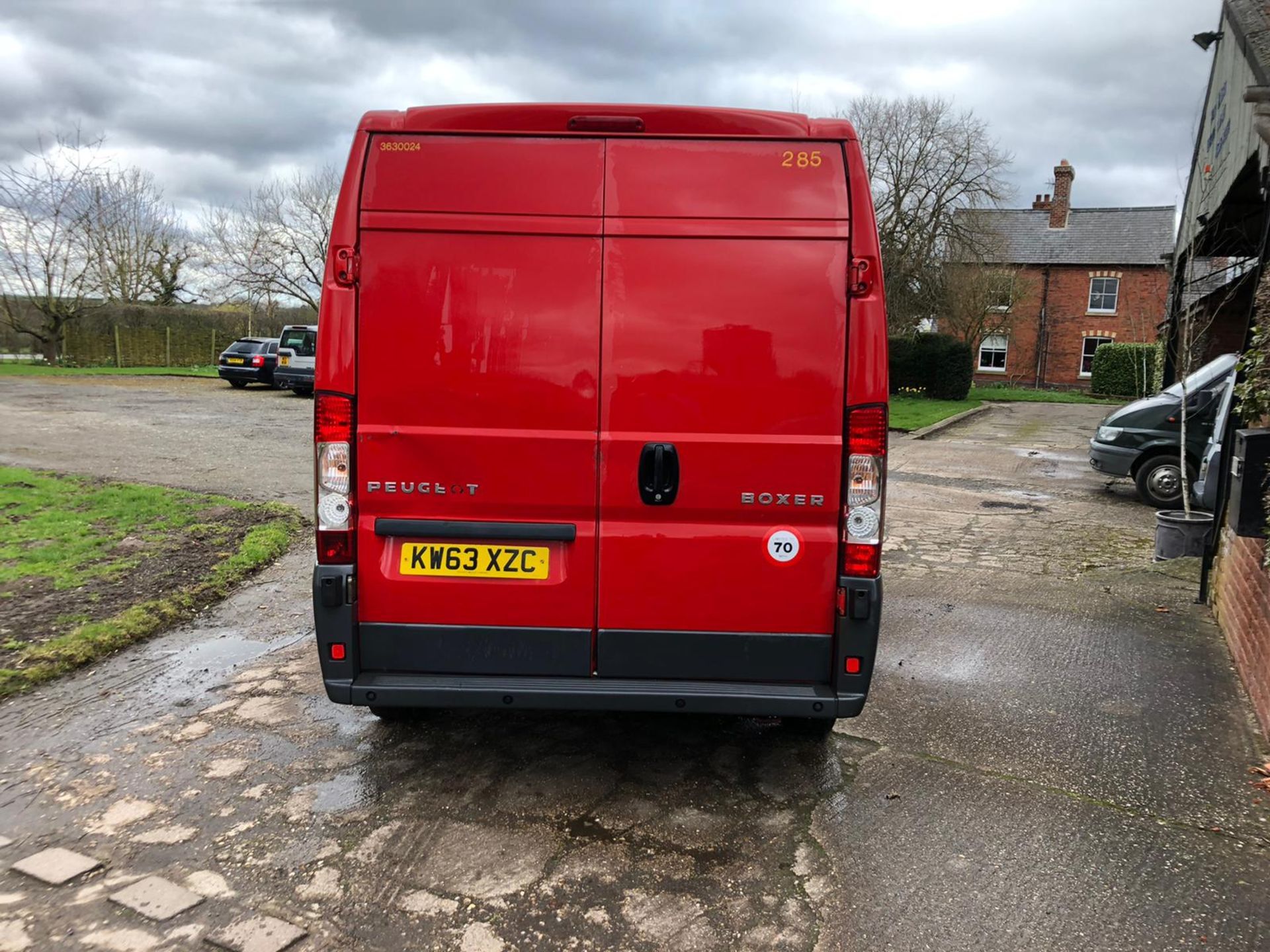 2014/63 REG PEUGEOT BOXER 333 L3H2 HDI 2.2 DIESEL RED PANEL VAN, SHOWING 0 FORMER KEEPERS *PLUS VAT* - Image 5 of 12