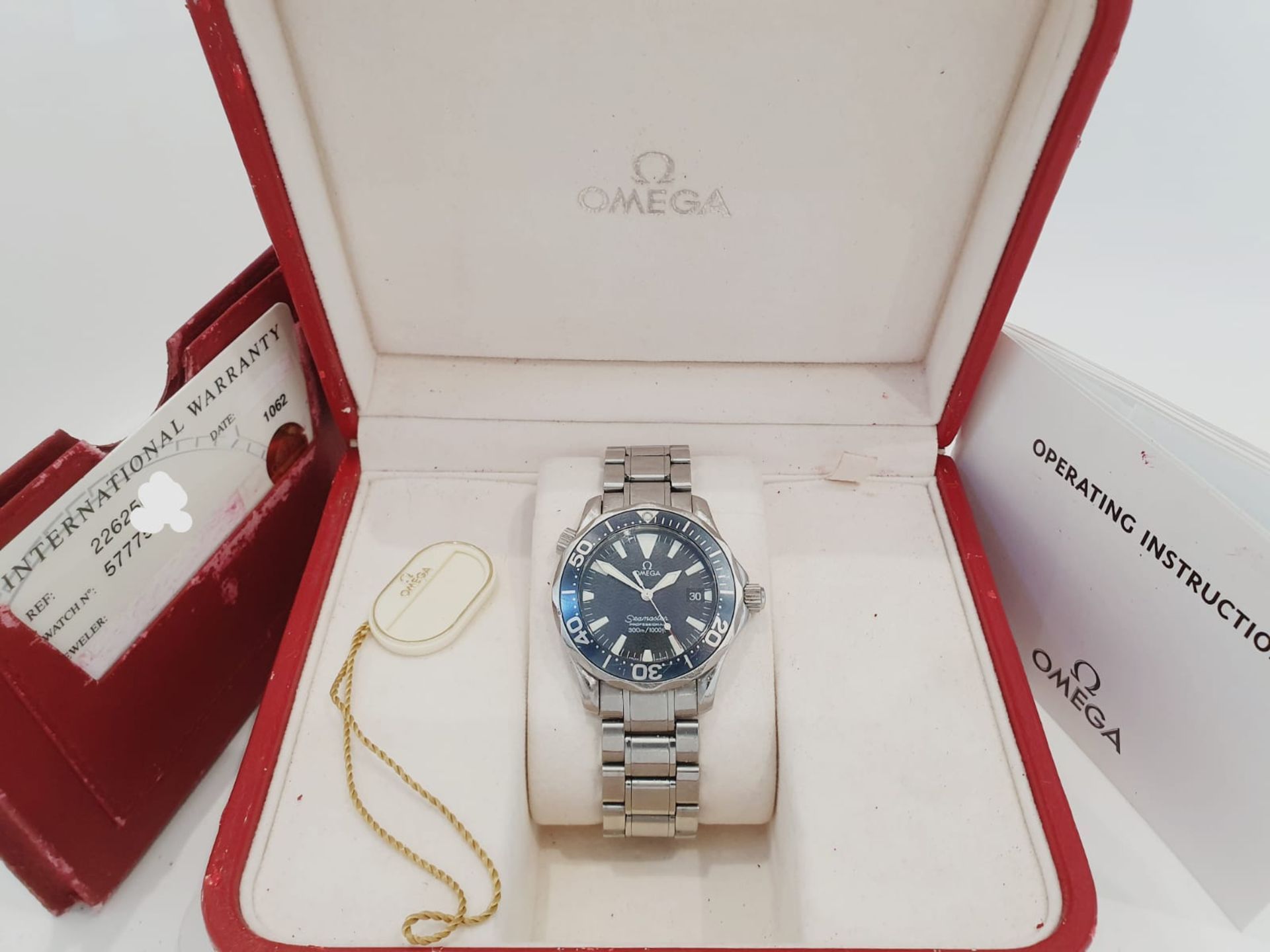 Omega Seamaster Professional 300m James Bond Navy Blue Wave Dial