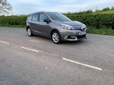 2014/64 REG RENAULT GRAND SCENIC LTD ENERGY DCI 1.5 DIESEL GREY MPV 7 SEAT, SHOWING 1 FORMER KEEPER