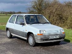 1995/N REG RENAULT 5 CAMPUS PRIMA 1.4 PETROL WHITE 3 DOOR HATCHBACK, SHOWING 3 FORMER KEEPERS