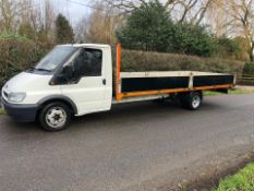 GENUINE AND RARE FACTORY TRANSIT XXLWB 6M DROPSIDE 3500KG *PLUS VAT*