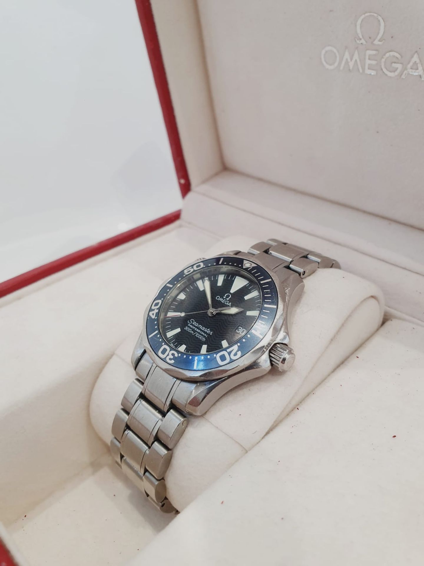 Omega Seamaster Professional 300m James Bond Navy Blue Wave Dial - Image 2 of 9