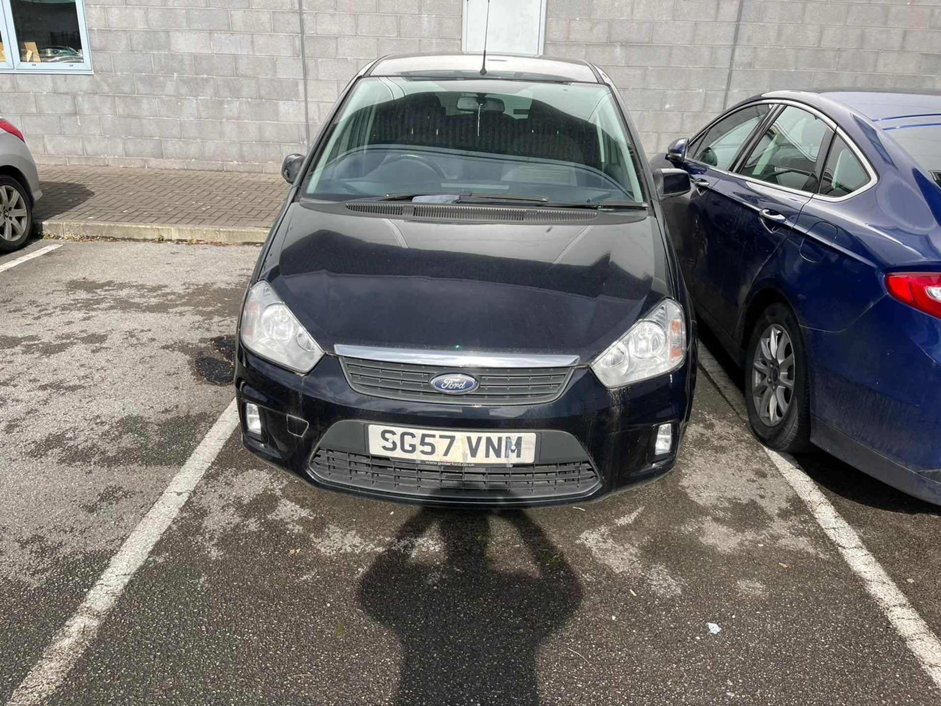 2007 FORD C-MAX ZETEC, BLACK MPV, 1.8 PETROL ENGINE, SHOWING 1 PREVIOUS KEEPERS *PLUS VAT* - Image 2 of 3