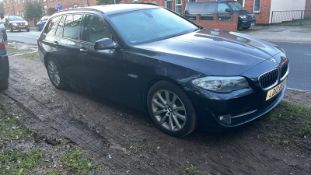 2012/12 REG BMW 520D SE AUTO 2.0 DIESEL BLACK ESTATE, SHOWING 2 FORMER KEEPERS *NO VAT*