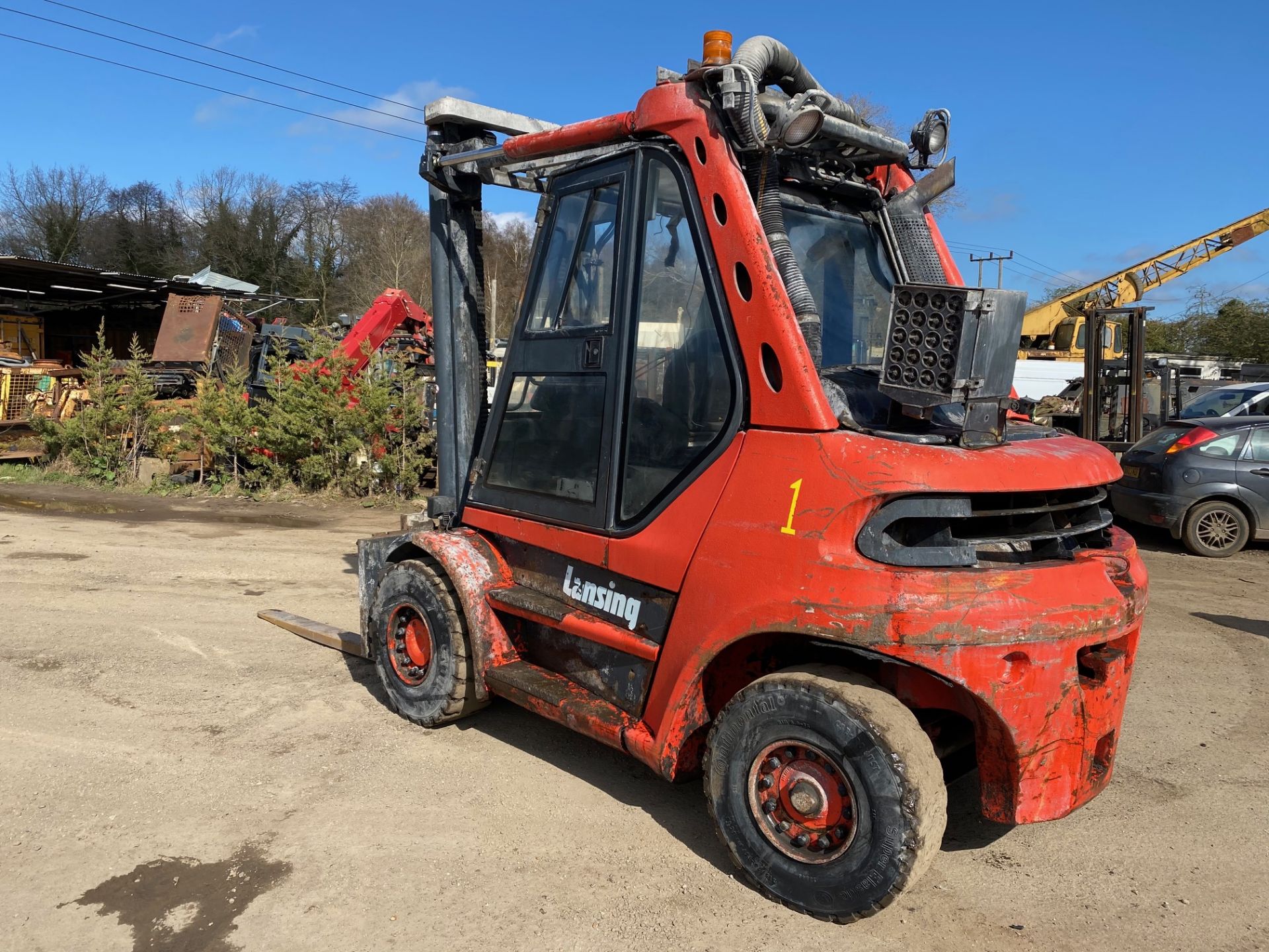 2000 LINDE H70D, 7 TON LIFT FORKLIFT, 4500 HOURS, FULL CAB WITH DOORS *PLUS VAT*