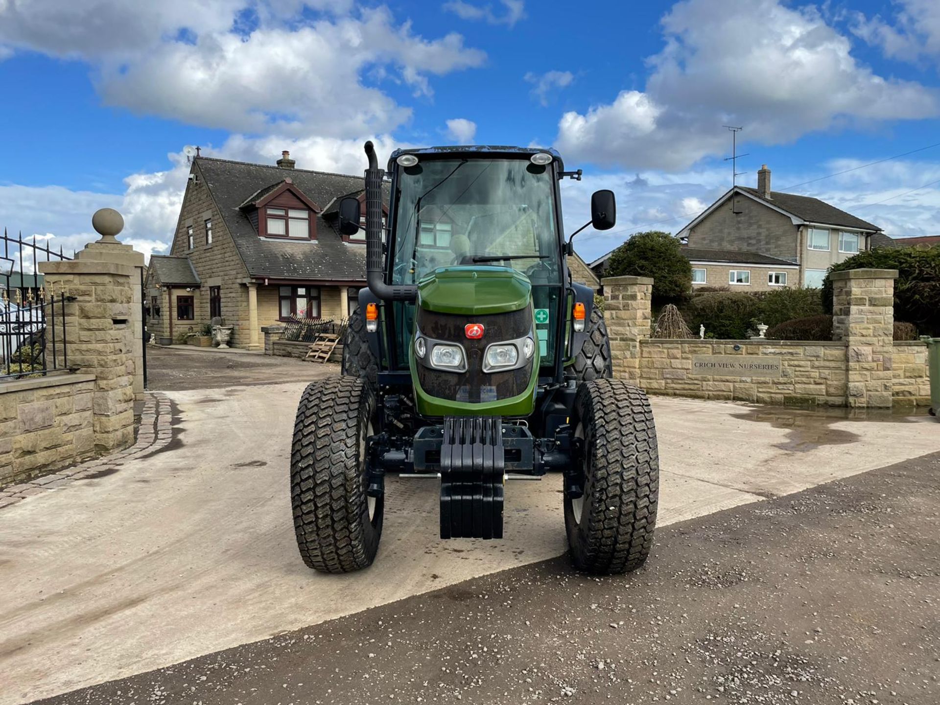 2014 ISEKI TJA8080 TRACTOR, FULLY GLASS CAB, GRASS TYRES,86HP, FRONT WEIGHTS *PLUS VAT - Image 3 of 11