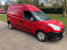 2013 FIAT DOBLO 16V XL MULTIJET LWB, RED PANEL VAN, 1.6 DIESEL ENGINE *NO VAT*