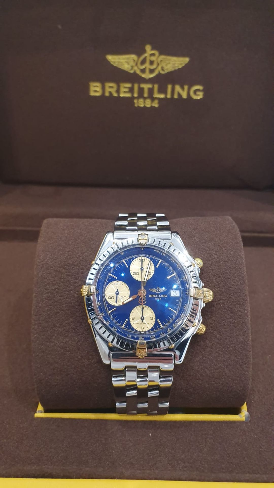 MP - BREITLING CHRONOMAT STEEL & GOLD BI-METAL 40mm MENS WATCH NO VAT - Image 3 of 11